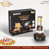PRIVON 60W LED Headlight Bulb for Bike | 7000 LM, 6000k (White) IP68 Waterproof | Plug & Play | 1 Year Warranty
