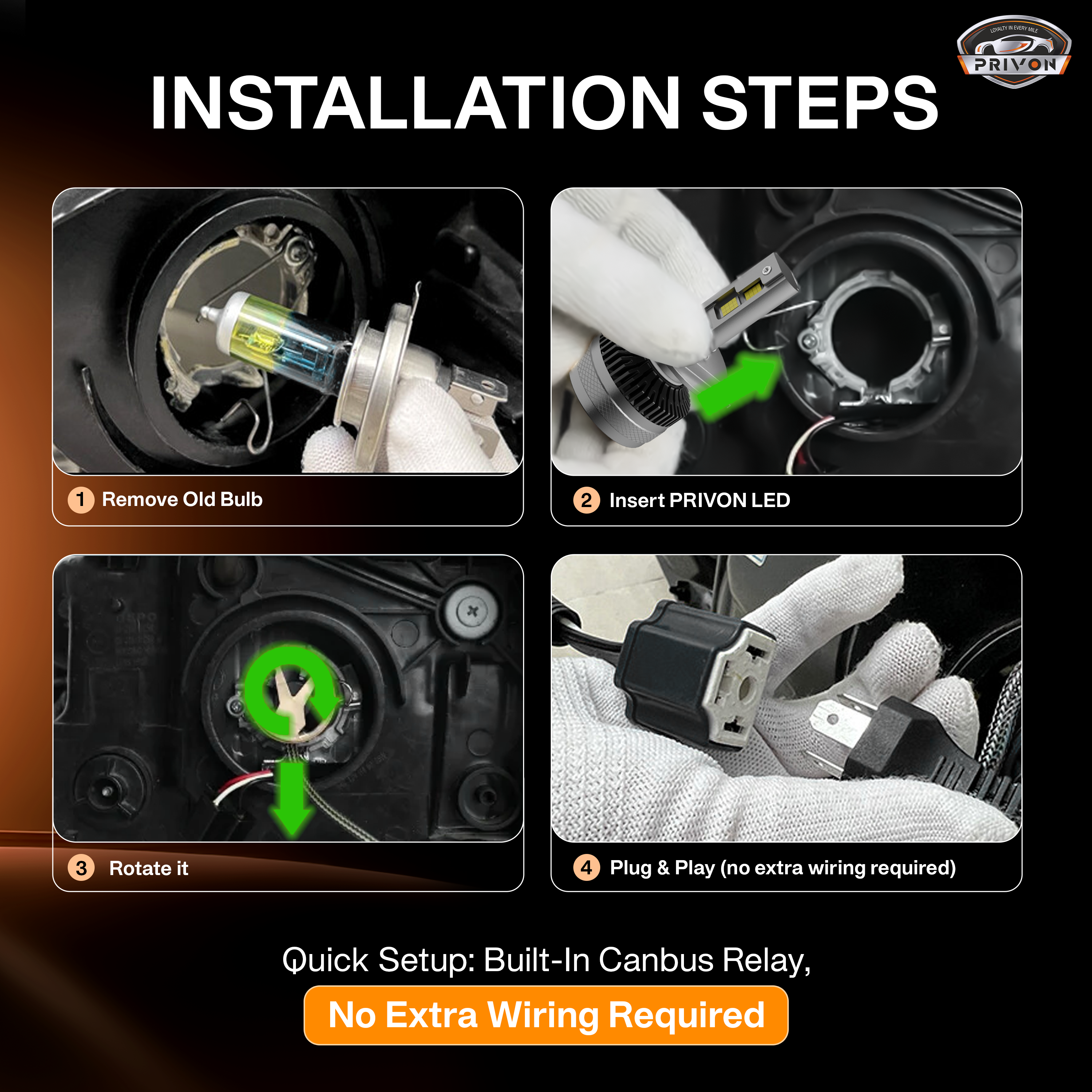 320W white LED Headlight bulb for car | 32000LM  | 02 years replacement guarantee