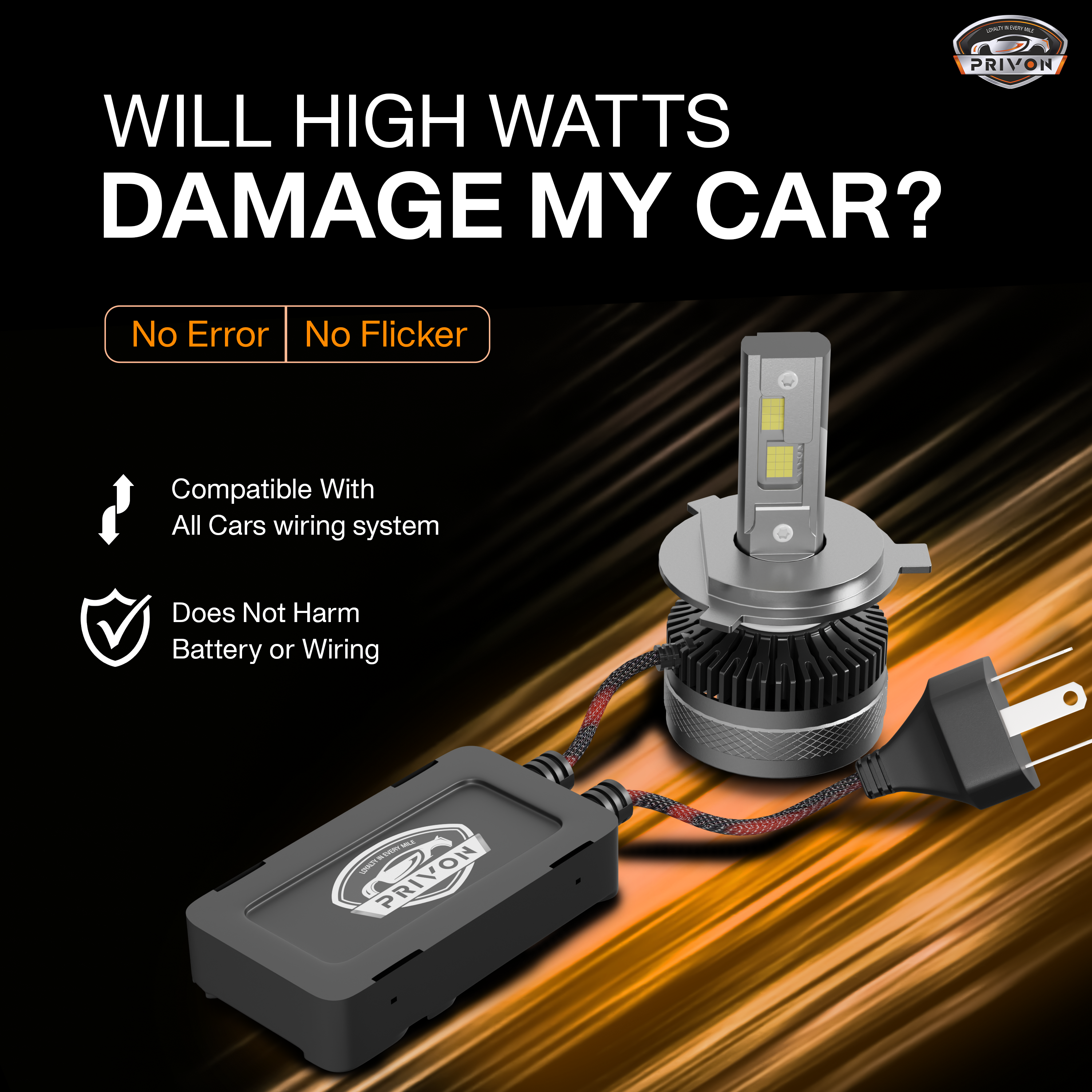 320W white LED Headlight bulb for car | 32000LM  | 02 years replacement guarantee