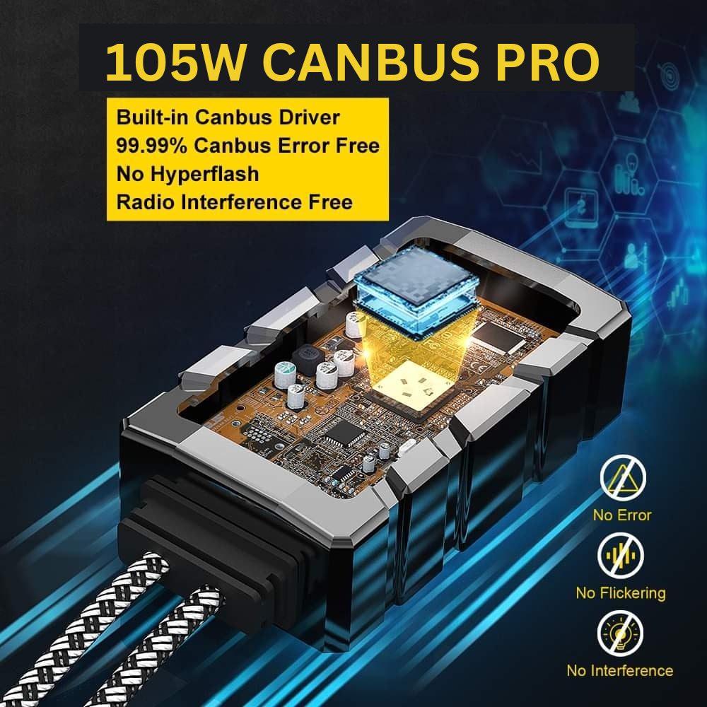 210W white LED Headlight bulb for car | 21000LM | 6500k | 02 years replacement guarantee